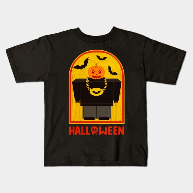 Halloween pumpkin Kids T-Shirt by Yeroma